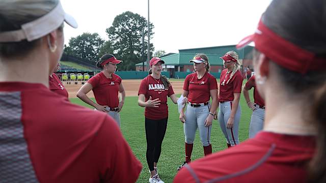 Kayla Braud coaching Alabama softball